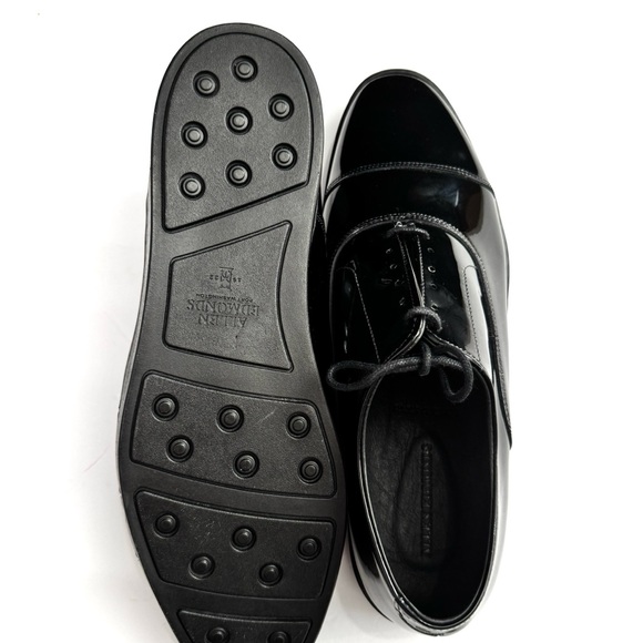 Allen Edmonds Mens Black Patent Leather Shoe Oxford Dress Tuxedo Shoes 12EEE main image 4